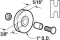 Prime-line B 554 Screen Door Roller Assembly Bottom Mount 1 Inch Nylon Wheel 2-pack