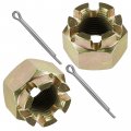 Caltric 2x Rear Axle Castle Nut With Pin Compatible Polaris Sportsman 700 2002 2003 2004 2005 2006 2007 Efi X2 2008