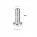 Uxcell M8x25mm Machine Screws Pan Phillips Cross Head Screw 304 Stainless Steel Fasteners Bolts 5pcs