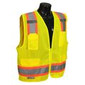 Radians Sv6-2zgm-l Two Tone Class 2 Surveyor Polyester Mesh Vests With Contrasting Trim 