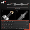 A-premium Pair 2 Front Cv Axle Shaft Assembly Compatible With Land Rover Freelander 2003 2004 2005 Left And Right Replace