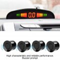 Yctze 4 Parking Sensors Buzzer Car Reverse Backup Rear Radar Led System Sound Alarm Universal Park Assist Object Sensor