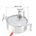 Uxcell Turntable Synchronous Synchron Motor 50-60hz 24 Vac Cw 4w 5-6rpm