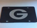 Uga Georgia Bulldogs Go Dawgs Laser Cut Mirrored G License Plate Auto Tag Made And Shipped In The Usa 