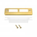 Uxcell Door Strike Plate 128mm X 42mm 201 Stainless Steel Latch Deadbolt For Frame Jamb Gold