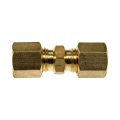 Brass Compression Fitting 2 Pieces Straight Angle 0 In Sleeve Inside Diameter Threaded Ends Alx-pau-rb-490-022-cl360a50 