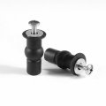 2pcs Toilet Seat Hinges Screws Top Fixing Part Device Rubber Nut