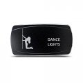 Ch4x4 Rocker Switch Dance Lights Symbol Horizontal Amber Led