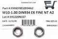 M10-1 00 Stainless Steel Din934 Extra Fine Thread Metric Finished Hex Nut M10x1 Qty 25