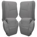 Graphite Gray Leather Driver Passenger Side Bottom Top Replacement Seat Covers For Toyota Tundra 2007 2008 2009 2010 2011 2012 