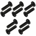Caltric 10x Bolt M6x20 Screw Compatible With John Deere 5-900 5-904 5-950 550-1 554-1 600-1 Tractors