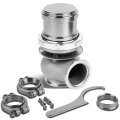 Wg-ts-40mm-t22-sl External Turbo Manifold Wastegate 40mm Standard V Band Port 14 Psi Spring Anodized Aluminum With Stainless 