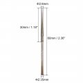 Uxcell Mini Diamond Burrs Bits Grinding Drill Carving Rotary Tool For Glass Stone Ceramic 2 35mm Shank 6mm Conial 5 Pcs
