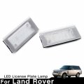 Njsbyl Led License Plate Lights For Range Rover 2003-2012 Rear Lamps Xenon White Built-in Can-bus Error Free