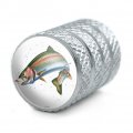 Rainbow Trout Fishing 6 Valve Stem Caps For Tire Rim Wheel Aluminum