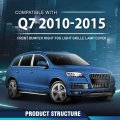 Front Bumper Right Fog Light Lamp Grille Cover For Audi Q7 Sportback 2010-2015 4l0 807 676 C 4l0807676c