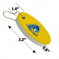 Graphics More Delaware Secondary Logo Floating Keychain Oval Foam Fishing Boat Buoy Key Float
