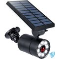 Solar Motion Sensor Light Outdoor Aluminum1400-lumens Led Bright Spotlight 5-watt110w Equivalent2-mode Wireless Flood Security 