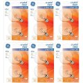 Ge Decorative Globe Bulb 40 W 320 Lumens G16-1 Candelabra 3 In Clear Card 2 Count Pack Of 6 Total 12