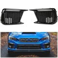 Hecasa Fog Light Bezels For 2018-2021 Subaru Wrx Sti Model W Dual-color Led Drl Daytime Running Turn Signal Lamps Lights Bezel 
