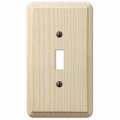 Westek 401t Contemporary Wall Plate Unfinished Ash Wood 1 Toggle Quantity 4 