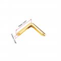 Uxcell Metal Book Corner Protectors Edge Cover Guard 13 X 2 4mm Gold Tone 100pcs