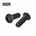 Uxcell M10x30mm Hex Socket Button Head Cap Bolts Screws Alloy Steel 10pcs