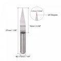 Uxcell Wood Engraving Router Bit 1 8 3 175mm Shank 0 1mm Tip 20 Degree Solid Carbide Cnc 3d Milling Cutter For Carving Acrylic
