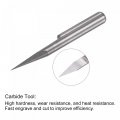Uxcell Wood Engraving Router Bit 1 8 3 175mm Shank 0 1mm Tip 20 Degree Solid Carbide Cnc 3d Milling Cutter For Carving Acrylic