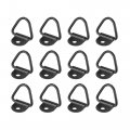 X Autohaux Tie Down Anchor 1 4 Diameter V Shape Ring For Suv Cars Black 12pcs