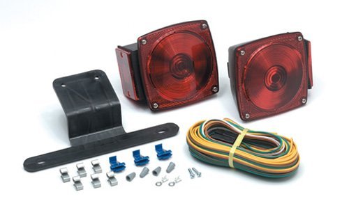 Submersible Led Trailer Taillight Right Rear St-6rs-ad Red Polycarbonate Lens Universal Fit 5 In X 2