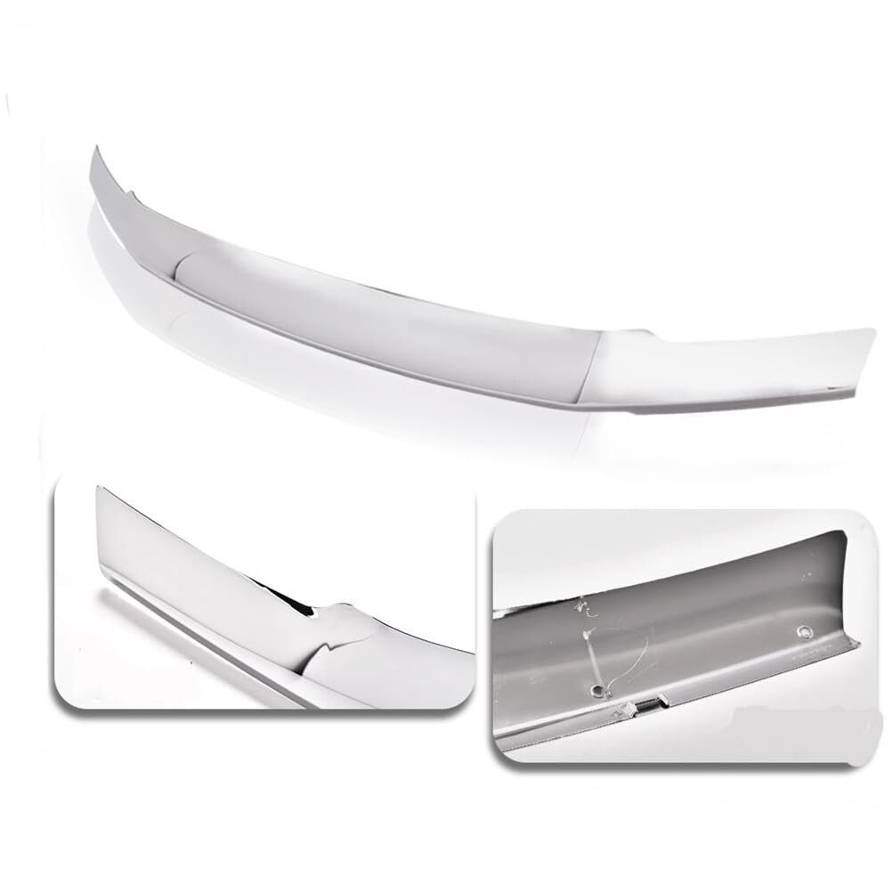 1pc Silver Chrome Hood Deflector Bug Shield For 2017-2021 Ford F250 F350 Super Duty
