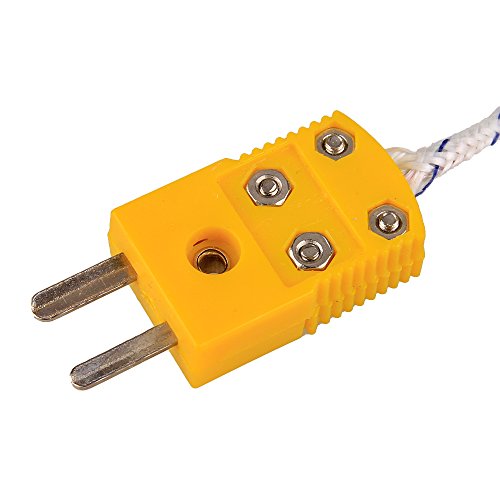 5pcs 3m K Type Mini-connector Thermocouple Temperature Probe Sensor Measure Range -50 700a C