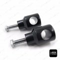 Smt- Black Shorty Round 1 Handlebar Riser Compatible With H-d Kawasaki Suzuki By Smt B01djl1k7i