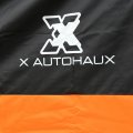 X Autohaux L Black Orange Motorcycle Cover Outdoor Waterproof Dust Snow Protector
