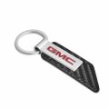 Ipick Image For Gmc In Red Silver Metal Plate Carbon Fiber Texture Black Pu Leather Key Chain Keychain Official Licensed