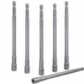 6 Piece Magnetic Nut Setter Driver Bits Set In Extra Long Power Impact Hexagon Socket 1 4 Hex Shank Bolt And Remover Wrench 