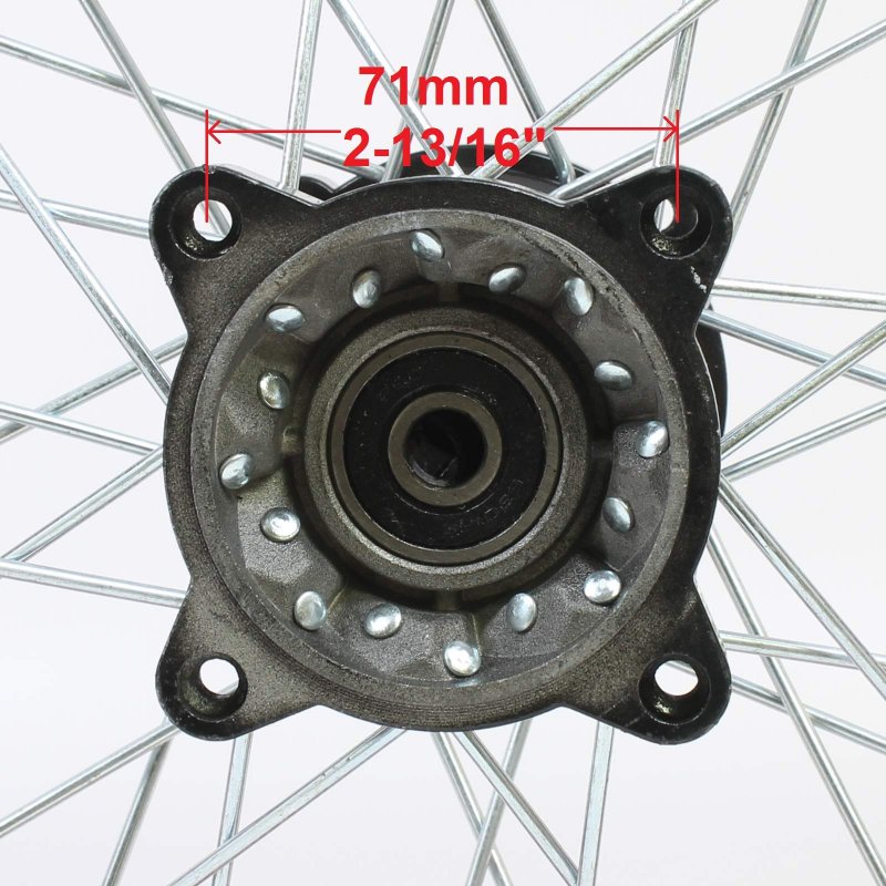 14 Steel Chrome Rear Rim Wheel Disk Brake Apollo Ssr 125cc Xr Crf Dirt Pit Bike Chines Made Bikes 12mm Shaft