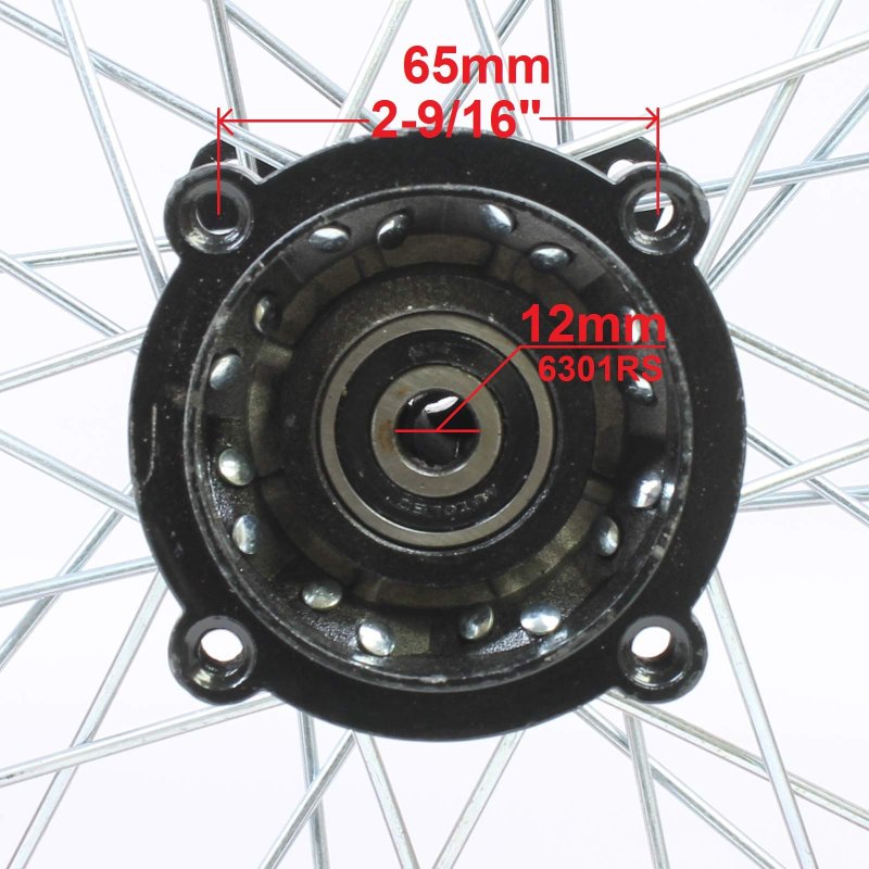 14 Steel Chrome Rear Rim Wheel Disk Brake Apollo Ssr 125cc Xr Crf Dirt Pit Bike Chines Made Bikes 12mm Shaft