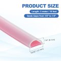 Weather Stripping Door Seal 10 Ft Self Adhesive D Shape Silicone Strip Window Gap Filler For Frame Insulation 15 32 W X 1 4 In