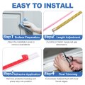 Weather Stripping Door Seal 10 Ft Self Adhesive D Shape Silicone Strip Window Gap Filler For Frame Insulation 15 32 W X 1 4 In