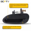Ocpty Door Handle Exterior Rear Driver Left Side Replacement Fit 1998-2002 For Honda Accord Outside Black