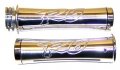 Yana Shiki Ca2955 Triple Chromed Curved Grips With Flat Ends For Yamaha R6 