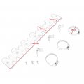 Motorcycle Head Pipe Guard Flexible Exhaust Heat Shield For 4-stroke Dirt Bikes 250 350 450 500 Exc-f Klx300rr Wr250f 450f