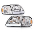 Led Style Headlights Assembly Front Headlamps For 1997-2003 F150 2004 Heritage Fit 1998-1999 F250 97-02 Expedition Clear Lens 