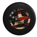 Oscar Mike Military Jeep Star Vintage American Flag Rv Spare Tire Cover Black 31 In 