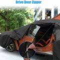 Uxcell For Smart Forfour 2014-2022 Cover Waterproof Car Outdoor Full All Weather Protection Rain Sun With Zipper Black