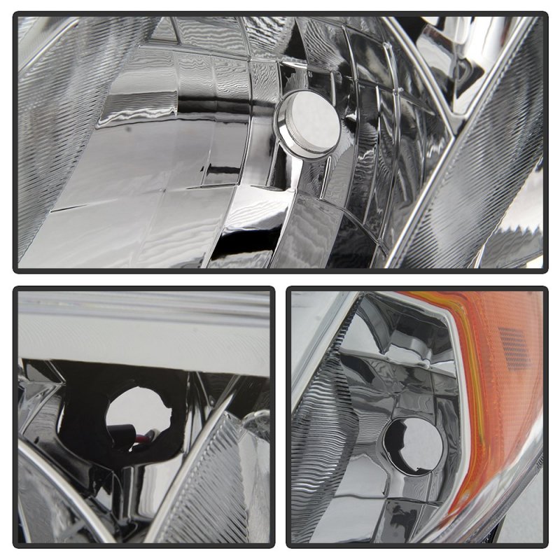 Chrome Housing Oe-style Headlight Headlamp Assembly For 2009-2013 Subaru Forester Halogen Model Driver Side