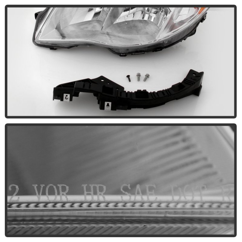 Chrome Housing Oe-style Headlight Headlamp Assembly For 2009-2013 Subaru Forester Halogen Model Driver Side