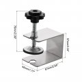 Uxcell Drawer Front Installation Clamps Galvanized Cabinet Jig C For Tables Desks Black 4pcs